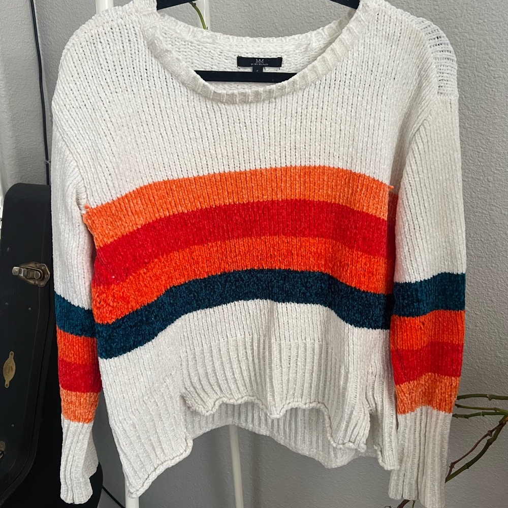 Colorful Retro Striped Sweater